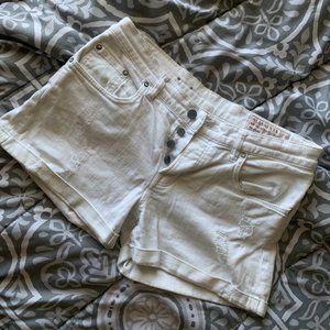 AllSaints White Denim Shorts